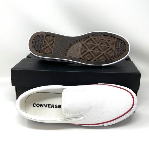 Converse Women Size 167940F CTAS BOULE GORE SLIP ON White Canvas Low Top Sneaker - Picture 2 of 11